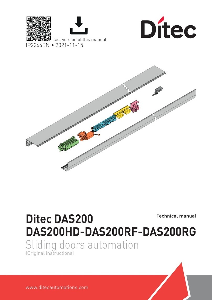 DITEC DAS200 User manual