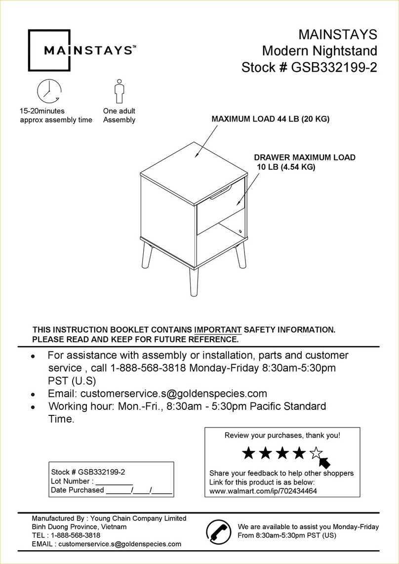 Mainstays GSB332199-2 User manual