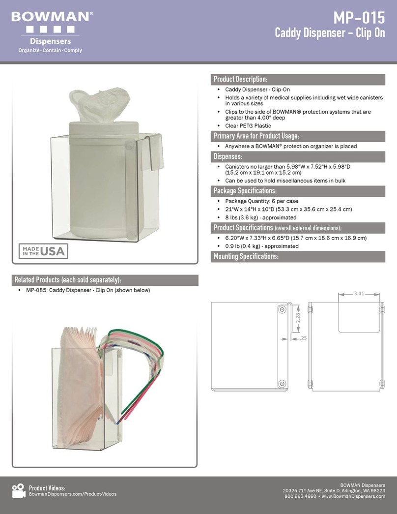 BOWMAN MP-015 quick start guide