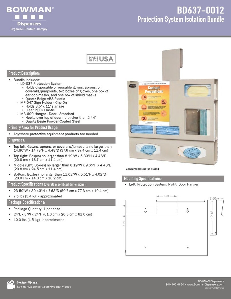BOWMAN BD637-0012 User manual