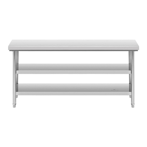 Royal Catering RCWT-180x60-3L-E Assembly instructions