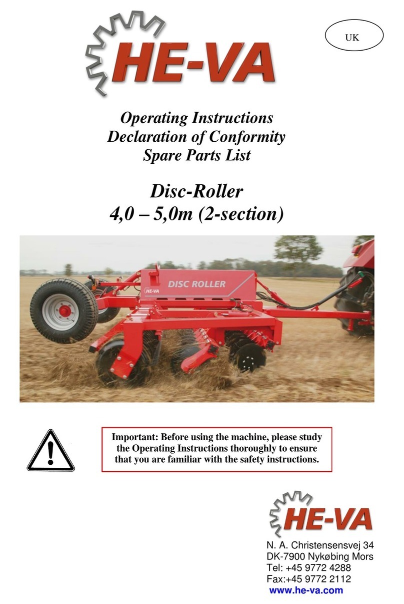 HE-VA Disc-Roller Classic operating instructions