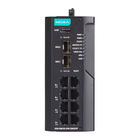 Moxa Technologies EDR-G9010 Series User manual Moxa Technologies EDR-G9010 Series User manual