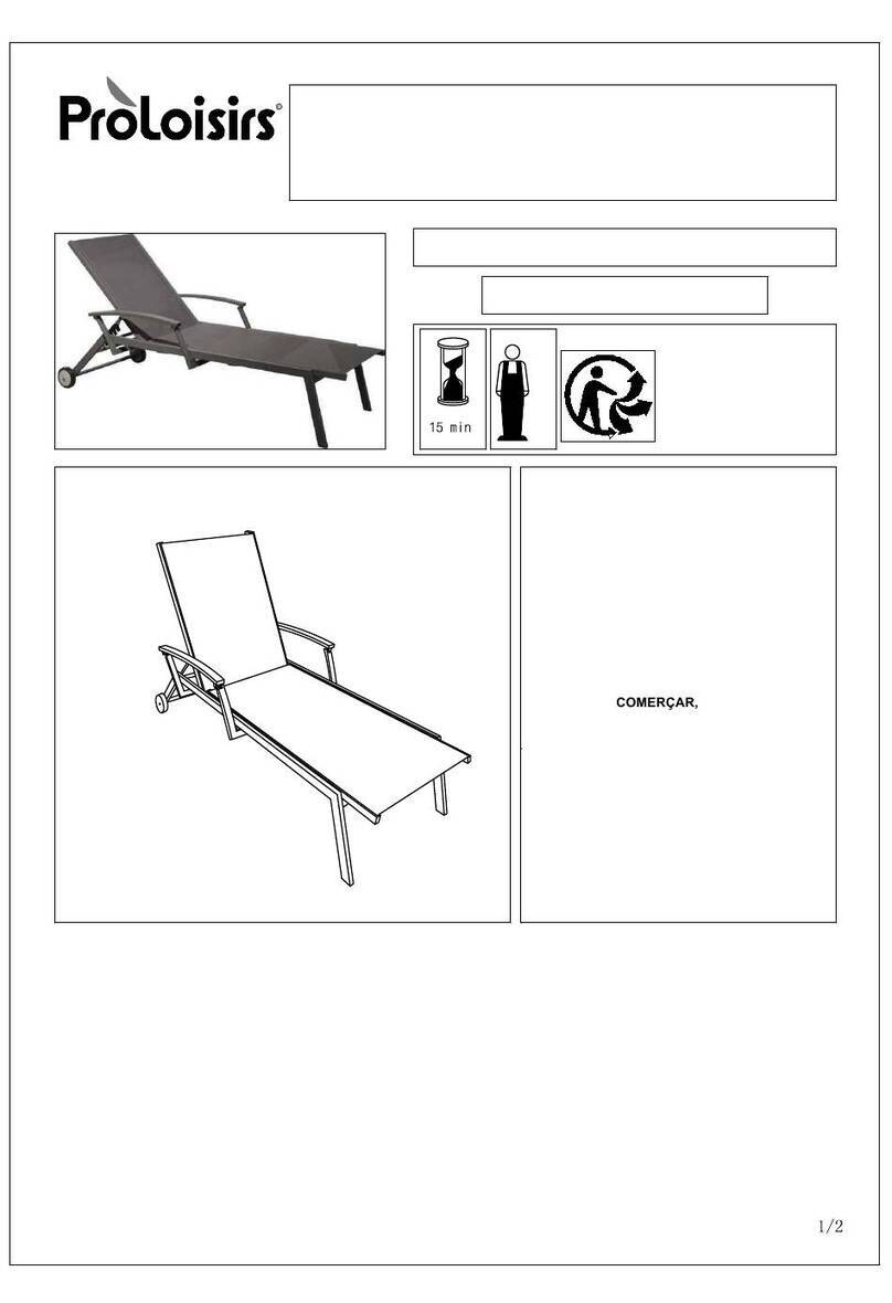 Proloisirs PONS-FRANCE 17800 Assembling instructions