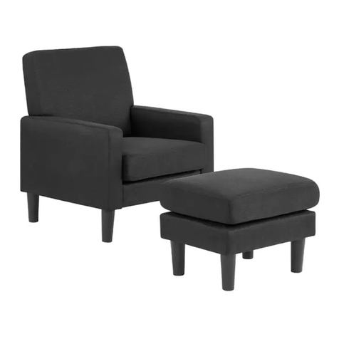 Ovela ANDREW ACCENT CHAIR OVANDRACSTA user guide