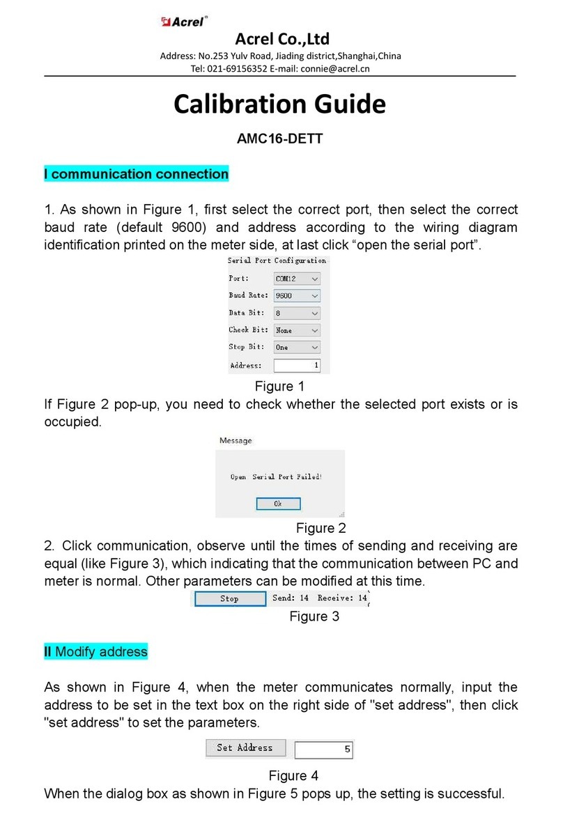Acrel AMC16-DETT Calibration guide