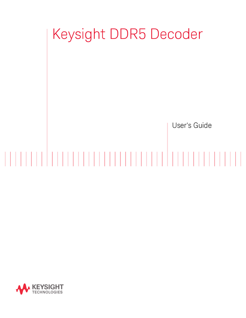 Keysight Technologies DDR5 User manual