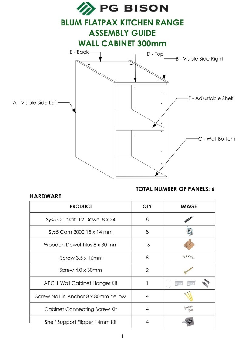 PG BISON BLUM FLATPAX Series Assembly guide