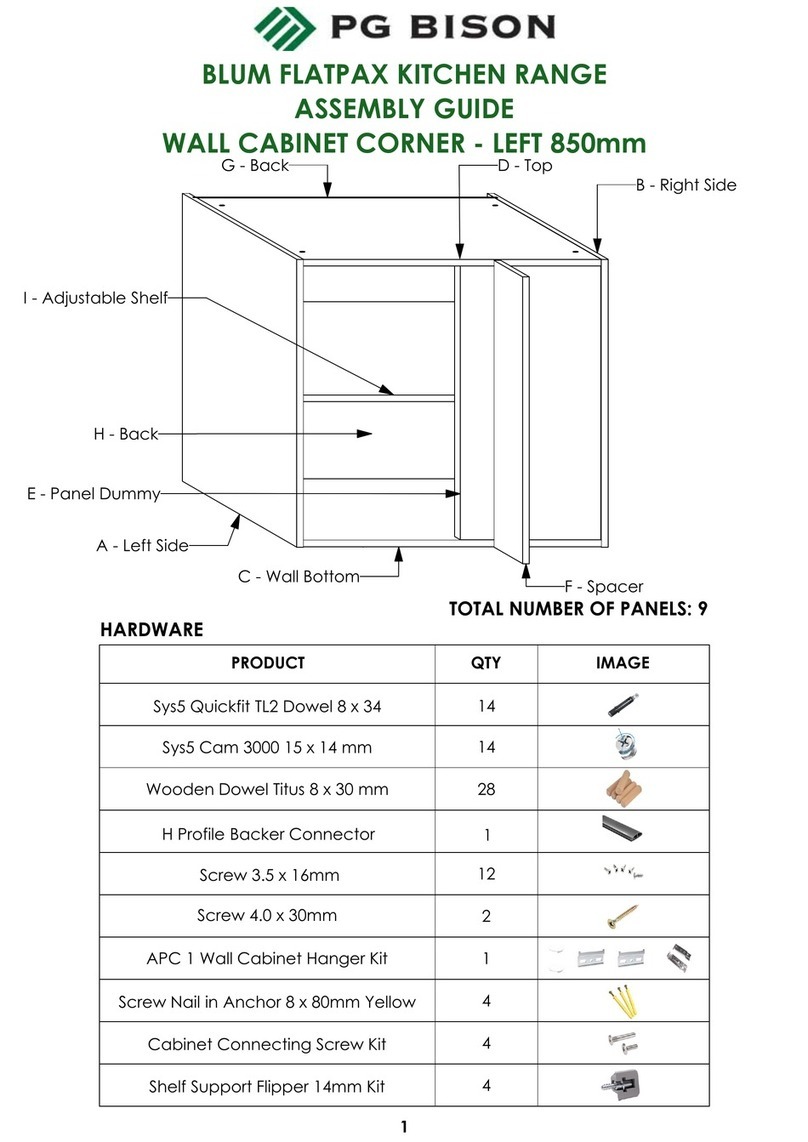 PG BISON BLUM FLATPAX Series User manual PG BISON BLUM FLATPAX Series User manual