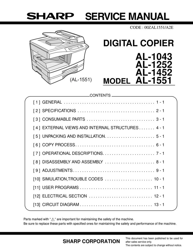 Sharp AL-1043 User manual Sharp AL-1043 User manual