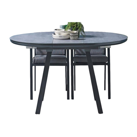 Synargy Jamison Outdoor Round Extension Dining Table User manual Synargy Jamison Outdoor Round Extension Dining Table User manual