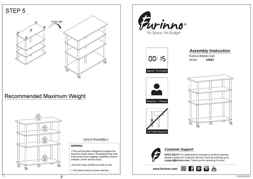 Furinno 22063 Assembly instruction