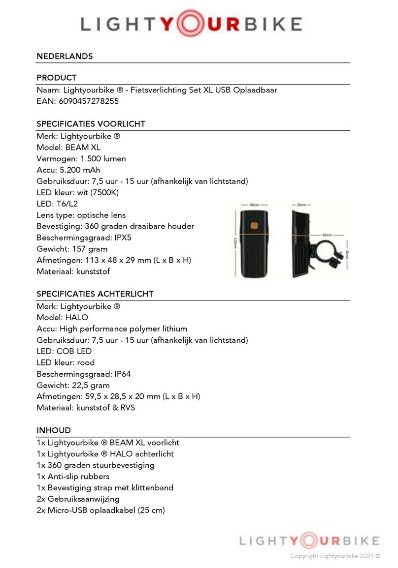 Lightyourbike BEAM XL quick start guide