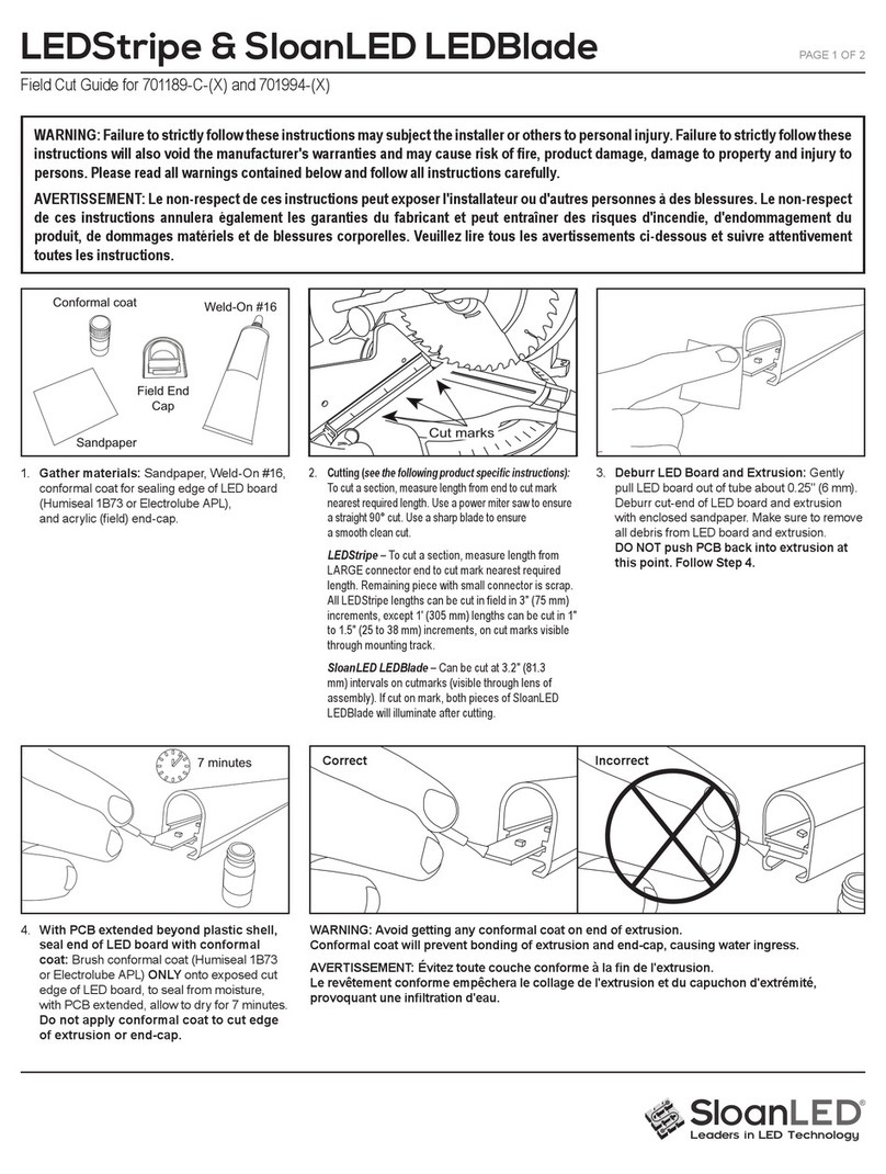 SloanLED LEDStripe User manual