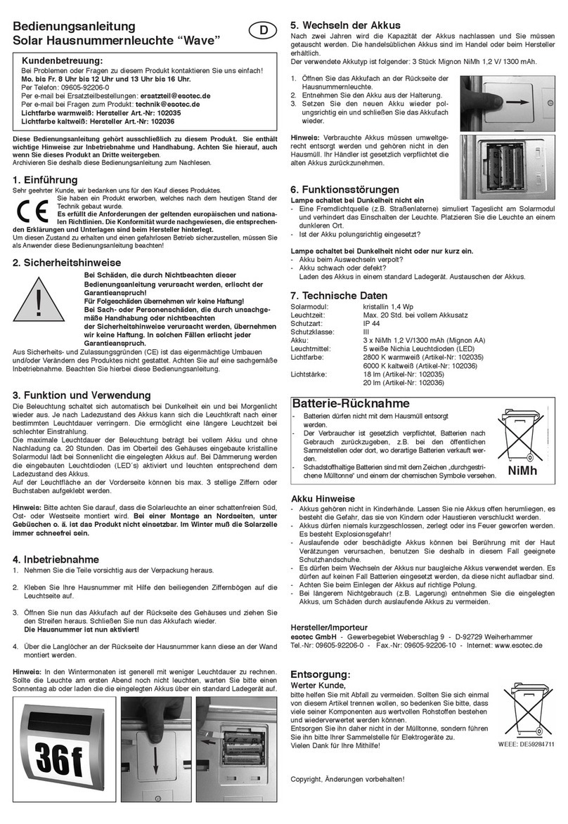 esotec Wave Manual