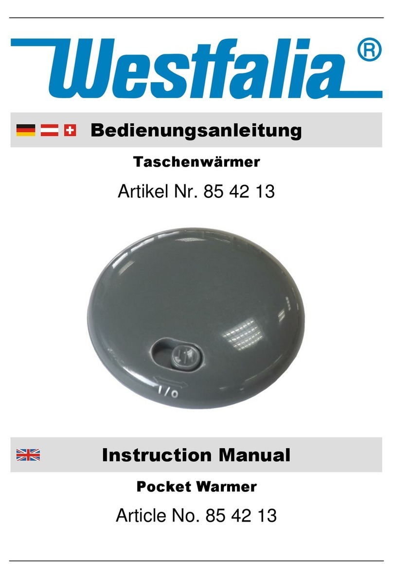 Westfalia 85 42 13 instruction manual