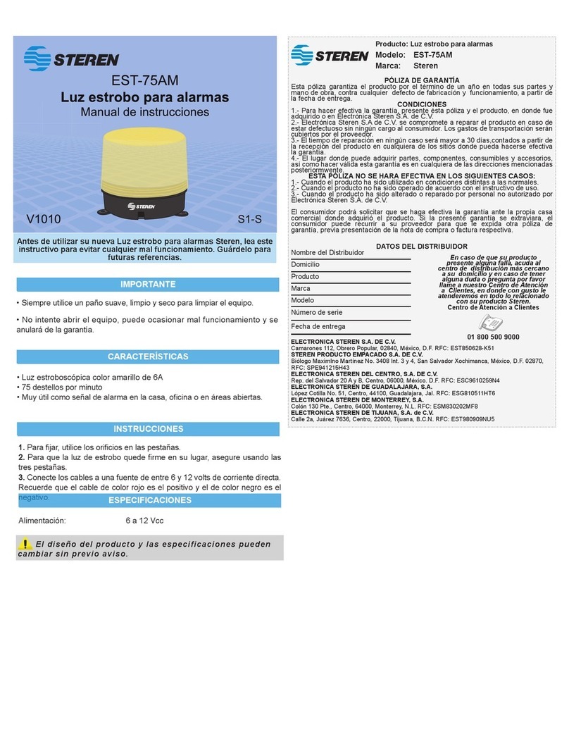 Steren EST-75AM instruction manual