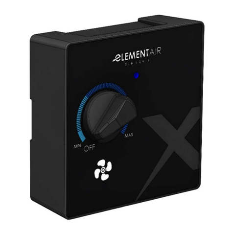 Xvent ELEMENTAIR B-MARK I Operation and installation instructions