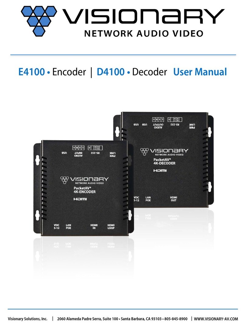 Visionary Solutions E4100 user manual