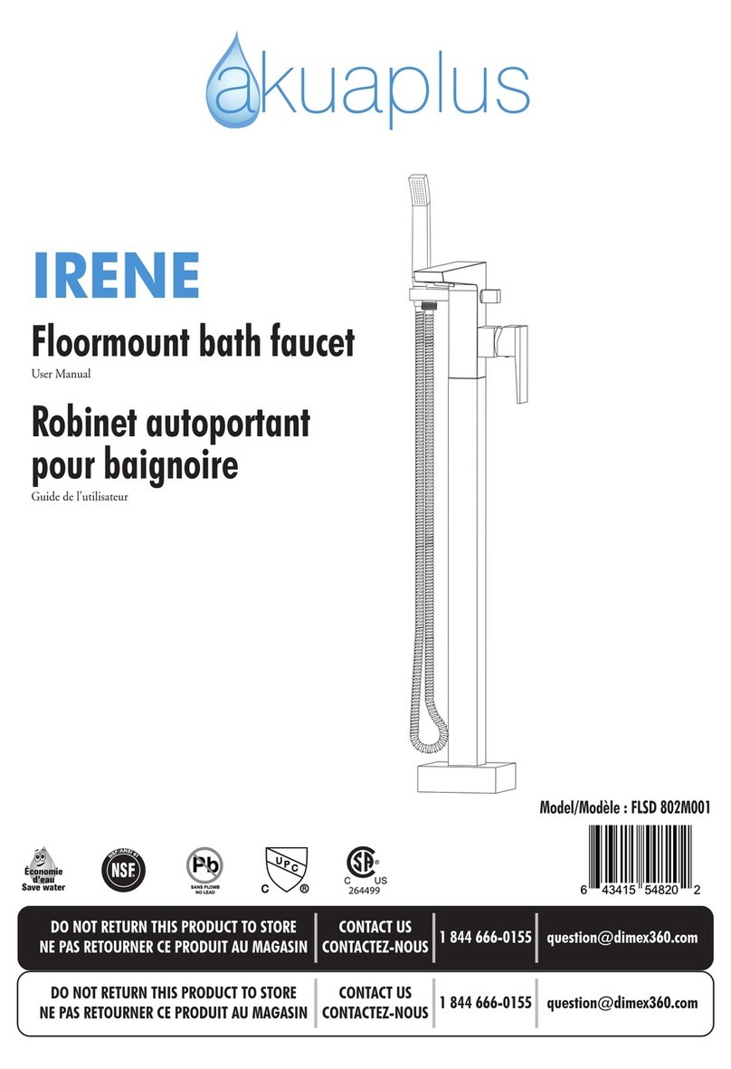 Akuaplus IRENE FLSD 802M001 user manual