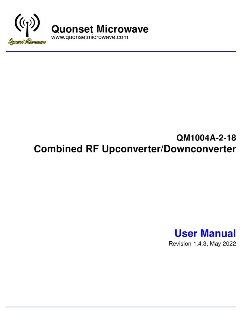 Quonset Microwave QM1004A-2-18 user manual