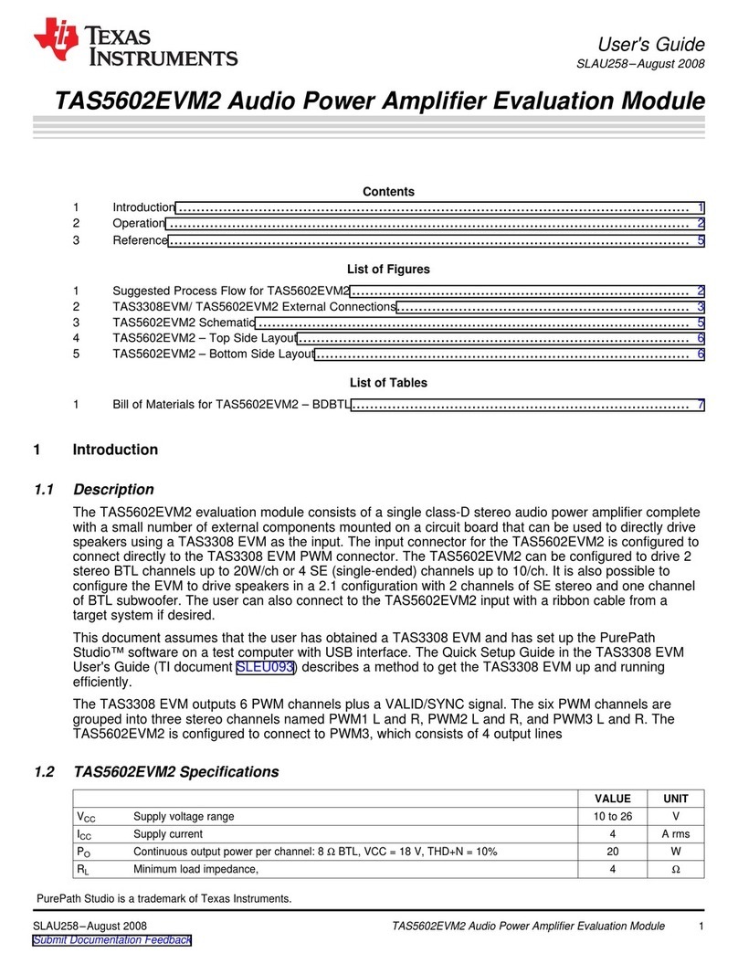 Texas Instruments TAS5602EVM2 user guide