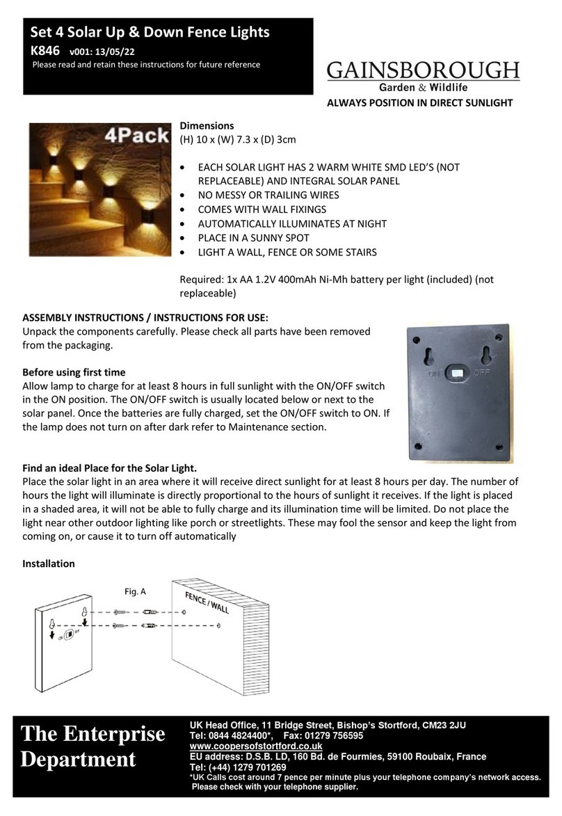 Gainsborough K846 Instructions for use
