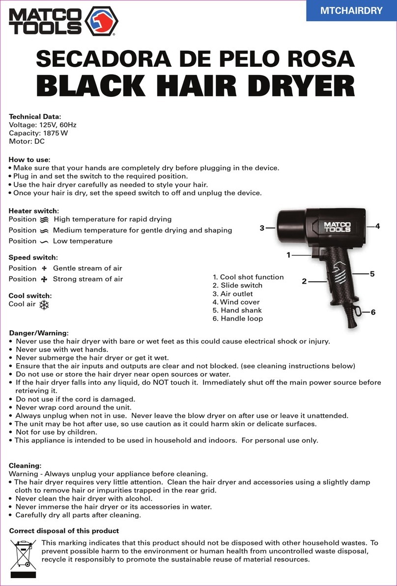 Matco Tools MTCHAIRDRY quick start guide