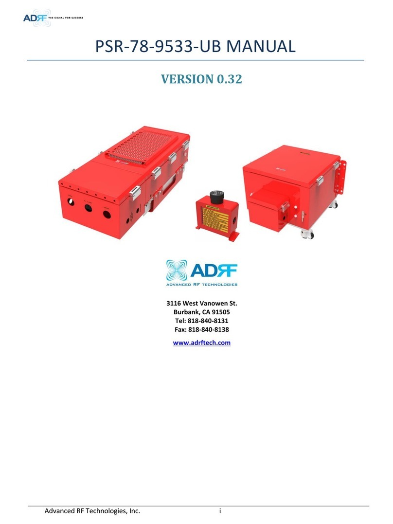 ADRF PSR-78-9533-UB manual