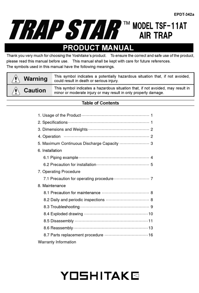 Yoshitake TRAP STAR TSF-11AT product manual