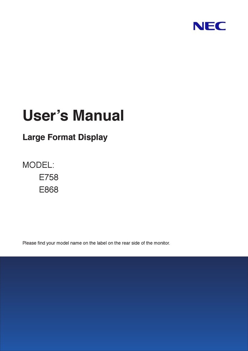 NEC E758 User manual