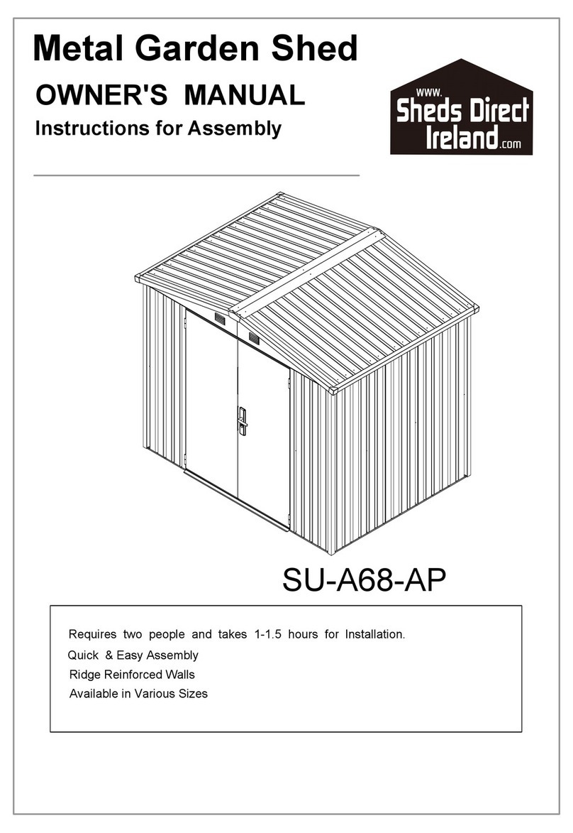 Sheds Direct Ireland SU-A68-AP owner's manual