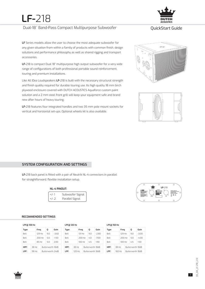 DUTCH LF-218 quick start guide