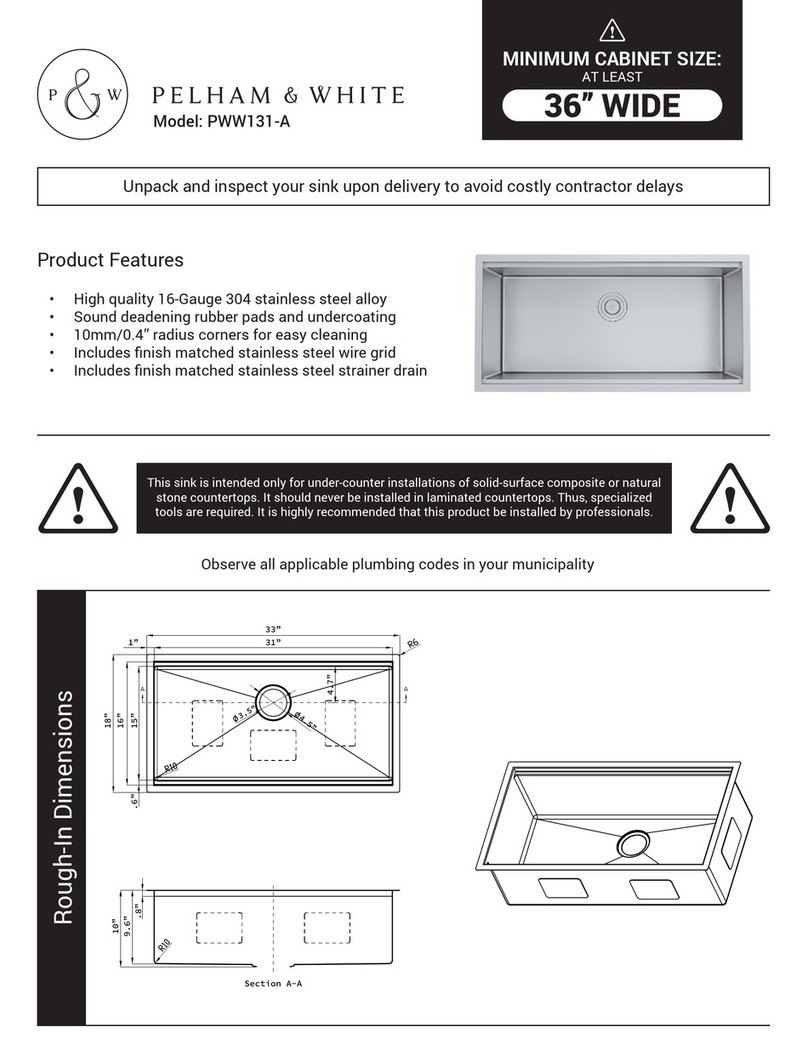 PELHAM & WHITE PWW131-A quick start guide