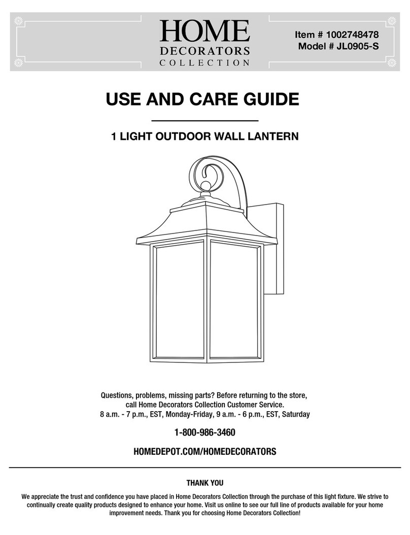 Home Decorators Collection JL0905-S Use and care guide Home Decorators Collection JL0905-S Use and care guide