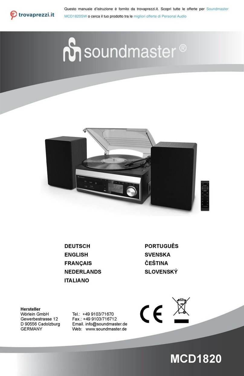 SOUNDMASTER MCD1820SW manual