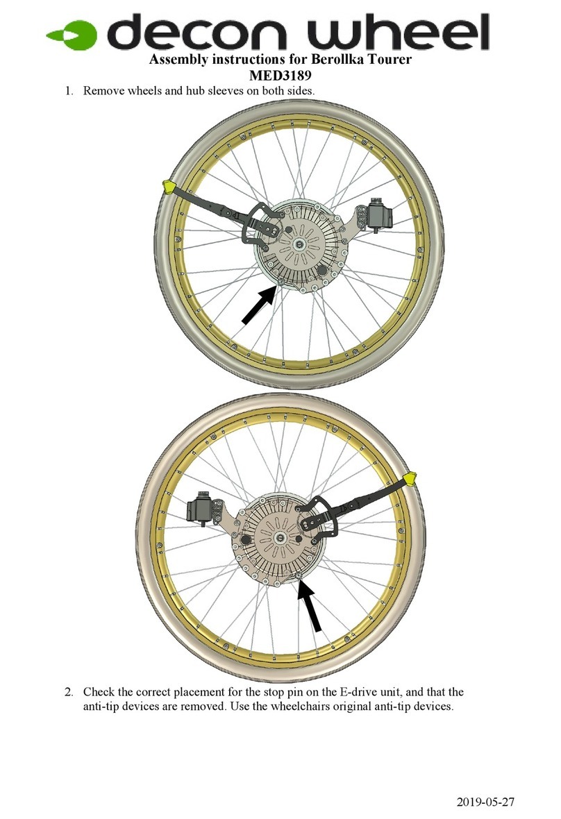 Decon wheel MED3189 User manual