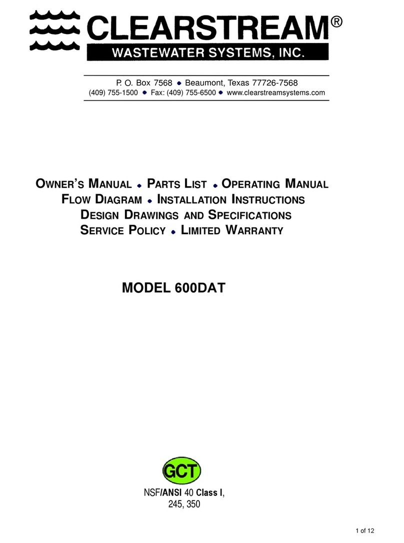 ClearStream 600DAT manual
