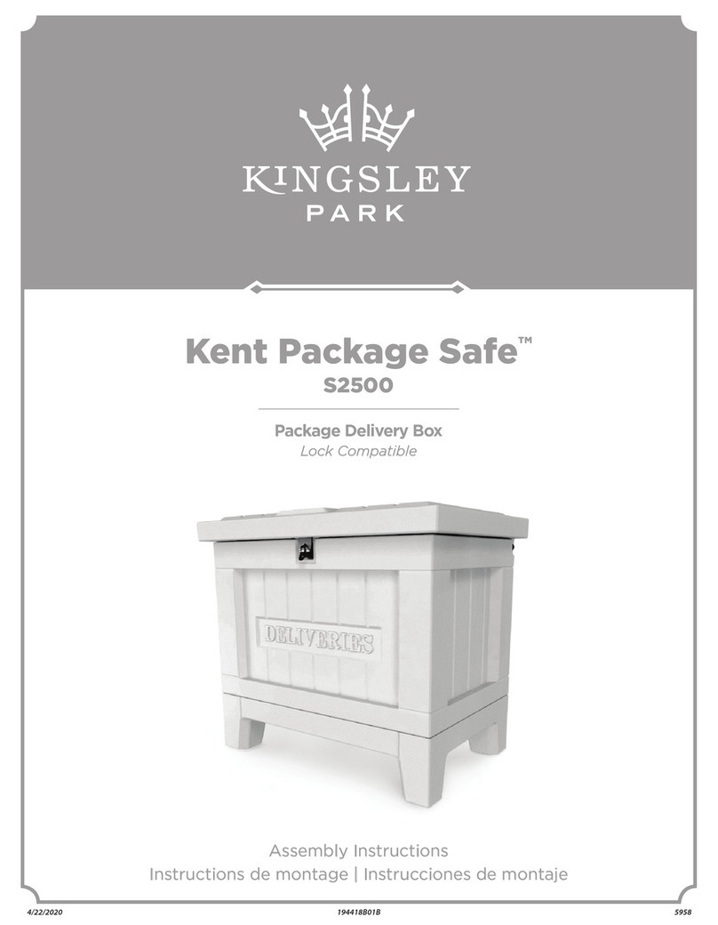 Kingsley Park Kent Package Safe S2500 Assembly instructions
