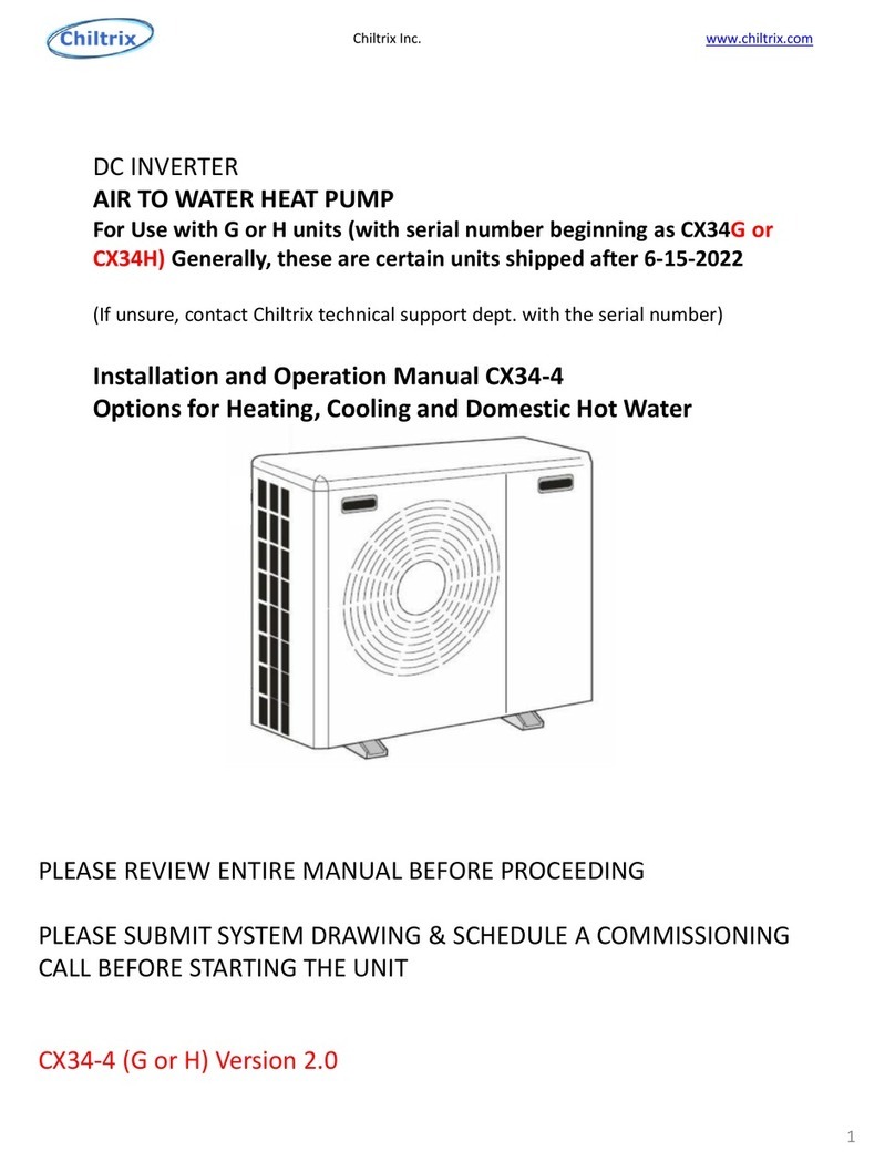 Chiltrix CX34-4 User manual Chiltrix CX34-4 User manual