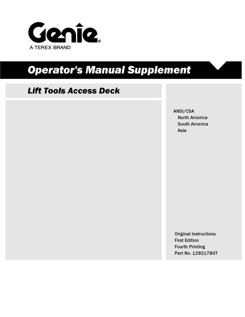 Terex Genie S-40/45 Operator's manual supplement