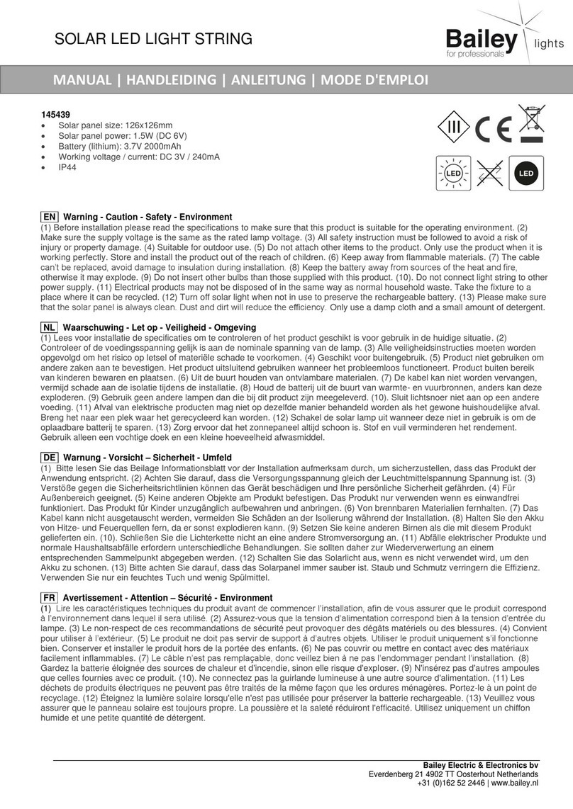 Bailey 145439 manual