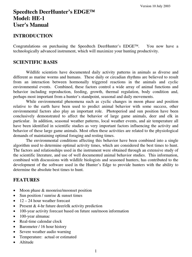 Speedtech DeerHunter's EDGE HE-1 user manual