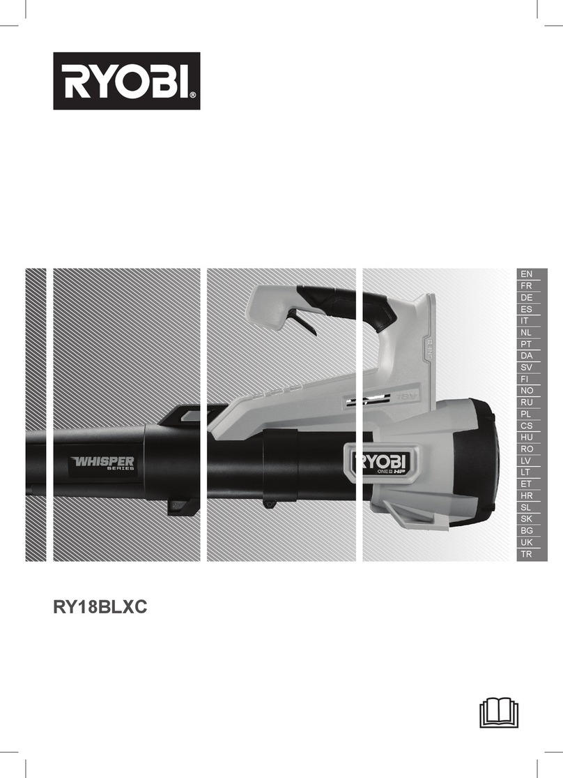 Ryobi RY18BLXC-140 manual