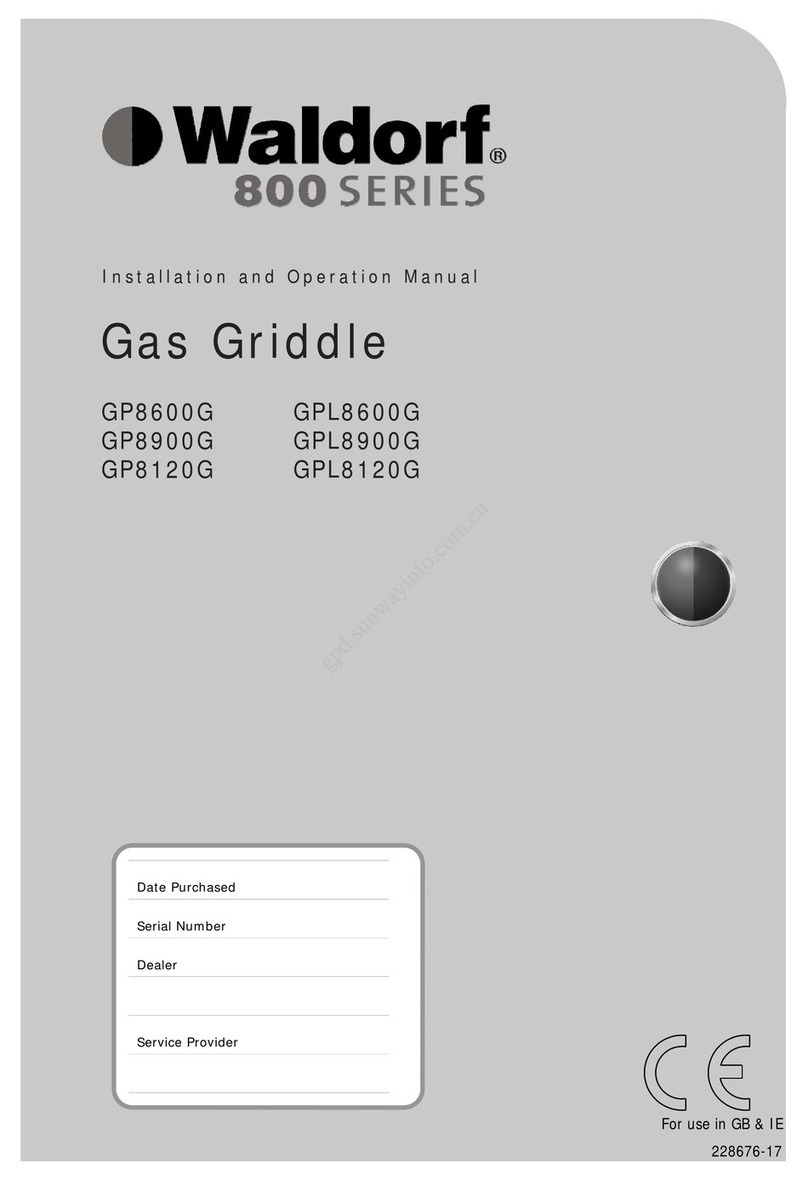 Blue Seal GP8600G Installation and operation manual