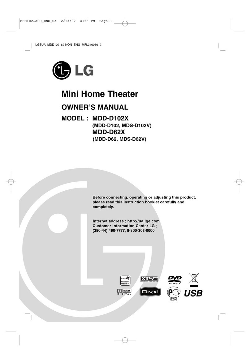 LG MDD-D102 owner's manual