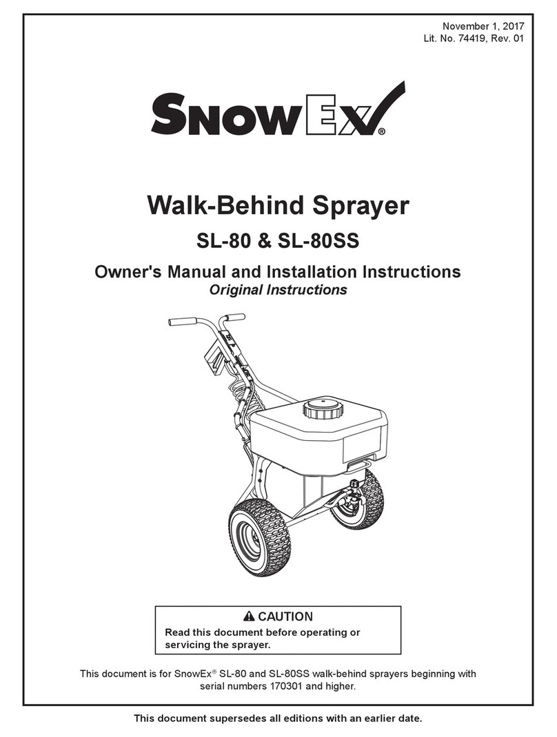 SnowEx SL-80SS Operating instructions