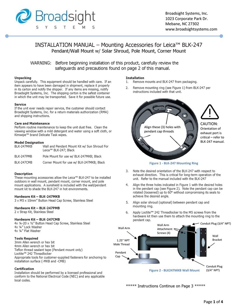 Broadsight BLK-247MKB installation instructions