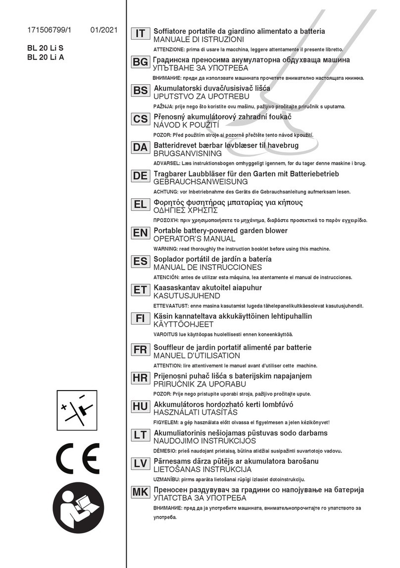 ST BL 20 Li S User manual