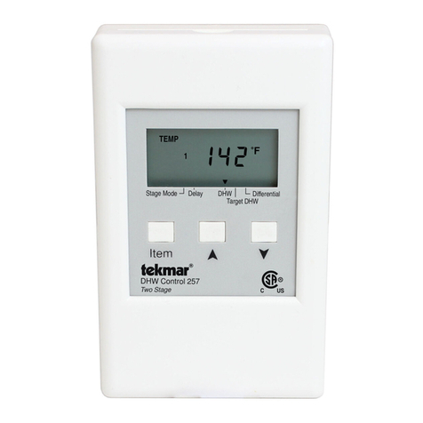 Tekmar DHW Control 257 User manual